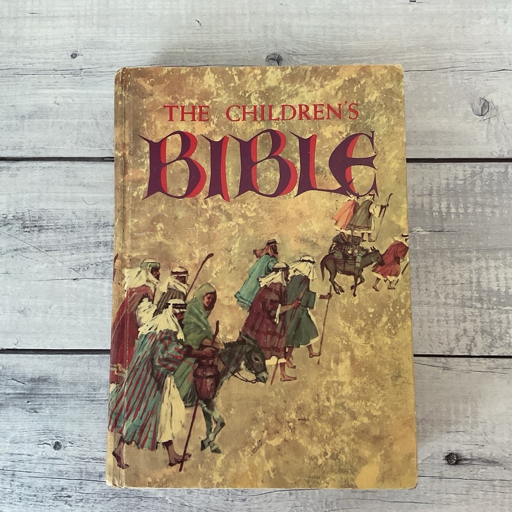 The Children's Bible Golden Press Hardcover Illustrated 19th Printing 1973 VTG
